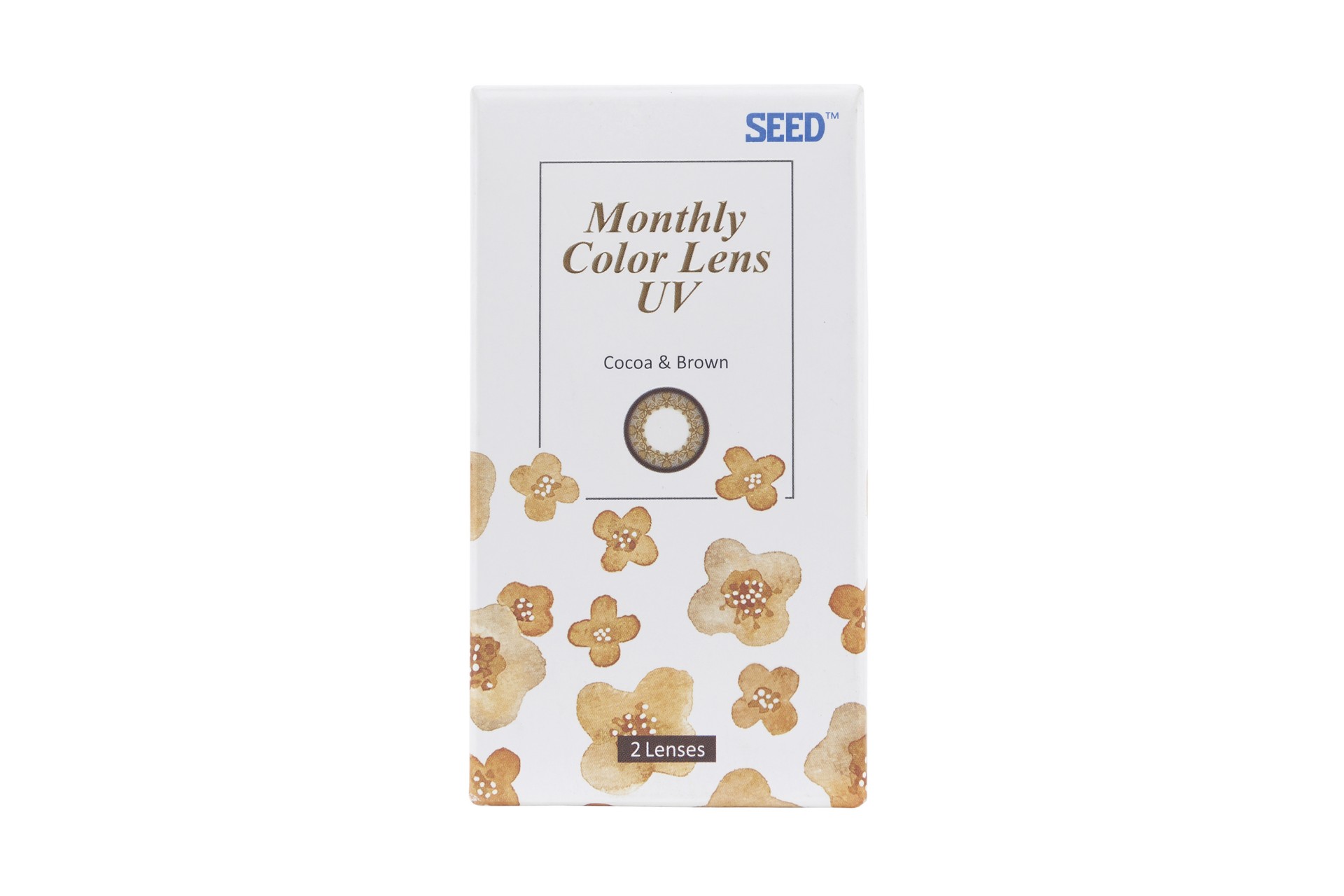 Kính áp tròng Lens SEED 1month UV màu Cocoa & Brown